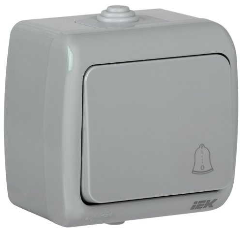 Выключатель кнопочный накладной IEK Aquatic ВС-20-1-3-А 1-кл. IP54 серый фото Выключатель кнопочный накладной IEK Aquatic ВС-20-1-3-А 1-кл. IP54 серый картинка